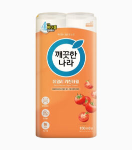 깨끗한나라 데일리 천연펄프  키친타월 150매, 8개