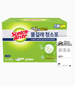 스카치브라이트 대용량 더블액션 플러스 물걸레 청소포 60매